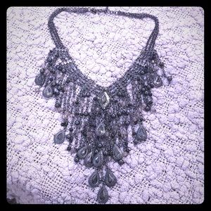 Cookie Lee black beaded necklace